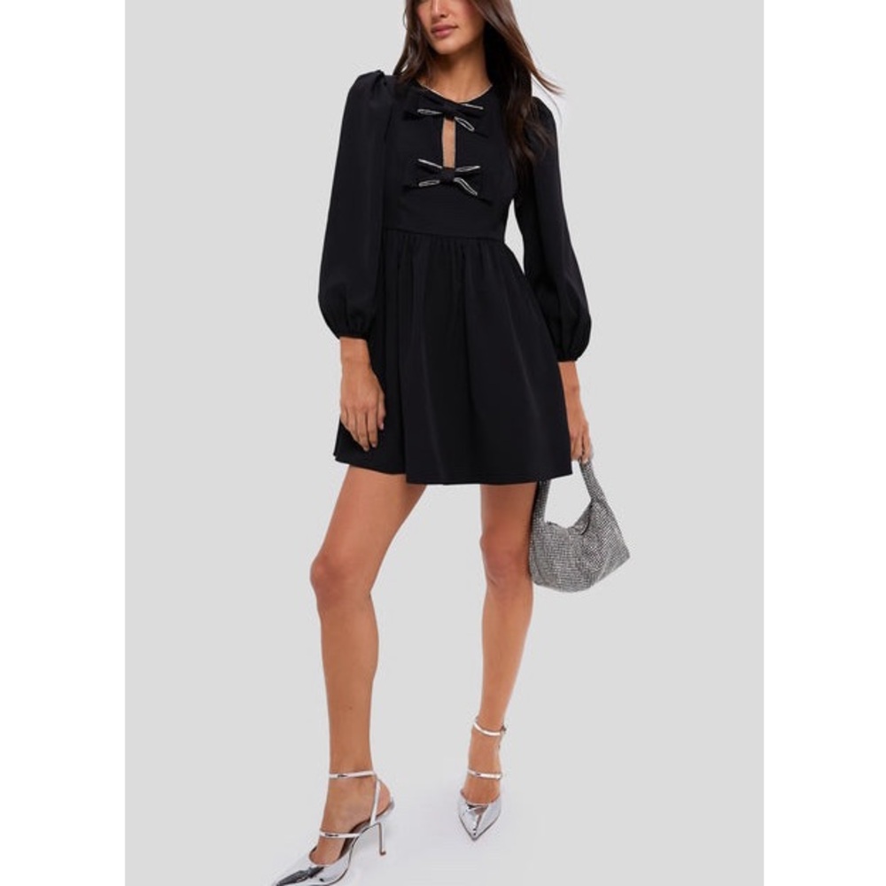 HYACINTH HOUSE
Embellished Bow Blair Mini Dress - Picture 2 of 11